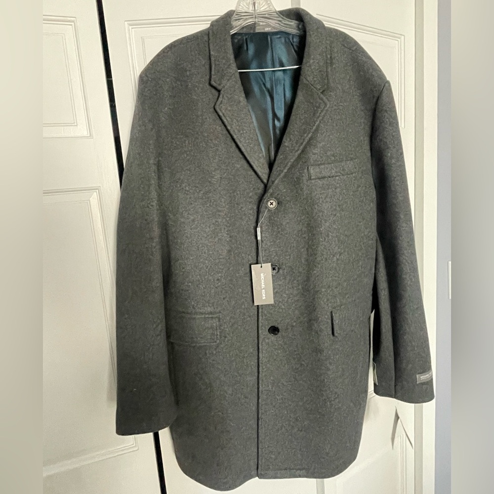 Michael Kors Gray Wool Coat - Size 44R NWT